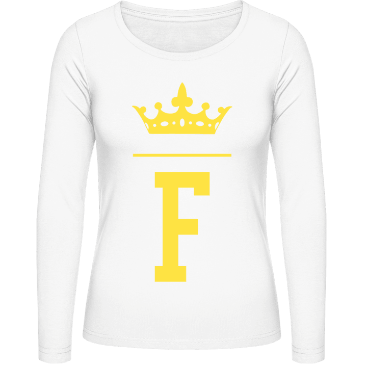 F Royal Initial Kvinnor långärmad skjorta 0 image