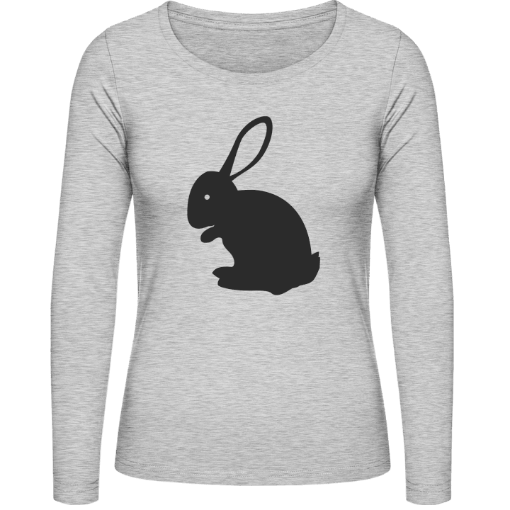 Rabbit Silhouette Langermet skjorte for kvinner 0 image