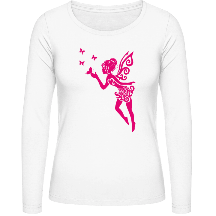 Fairy With Butterflies Vrouwen Lange Mouw Shirt 0 image