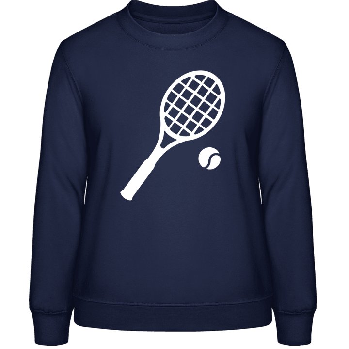 Tennis Racket and Ball Frauen Sweatshirt contain pic