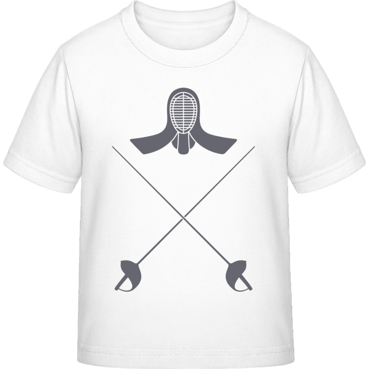 Fencing Swords and Helmet Kinderen T-shirt contain pic