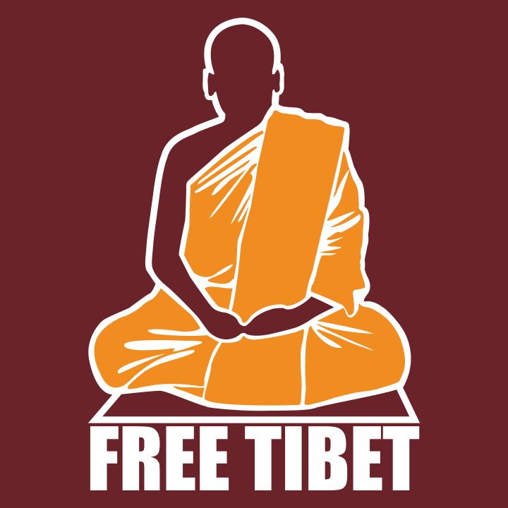 Free Tibet Monk Langærmet skjorte til kvinder 0 image