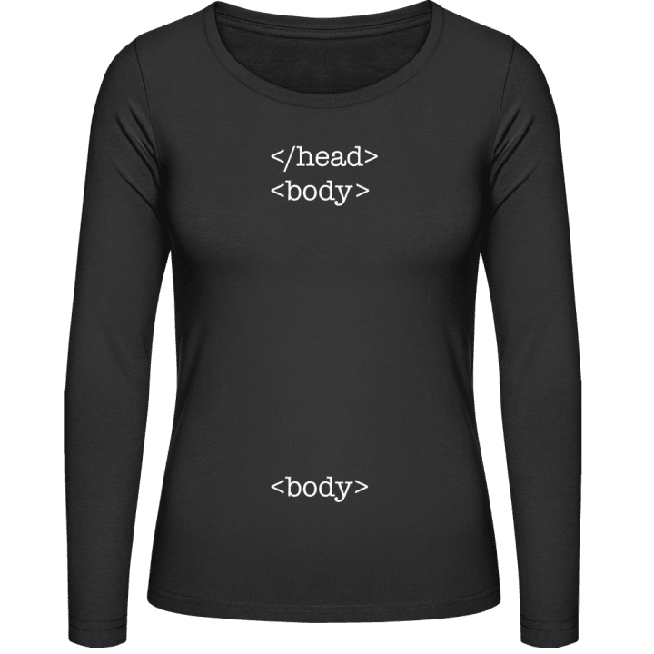 Head Body Body T-shirt à manches longues pour femmes contain pic