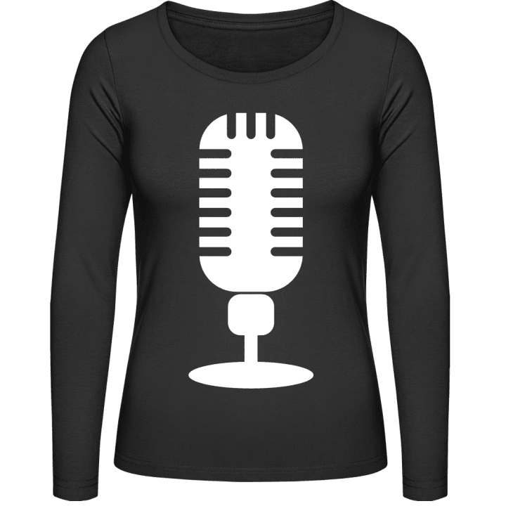 microphone original T-shirt à manches longues pour femmes contain pic
