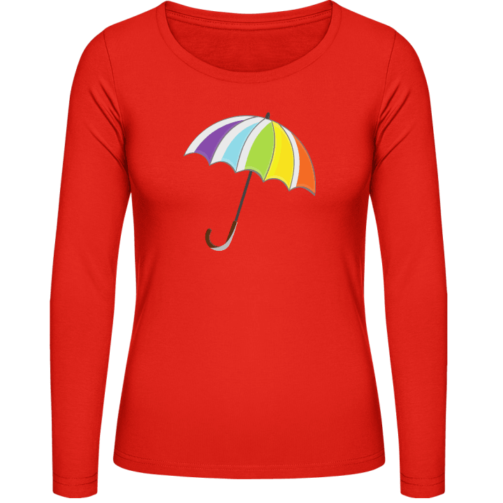 Rainbow Umbrella Vrouwen Lange Mouw Shirt 0 image