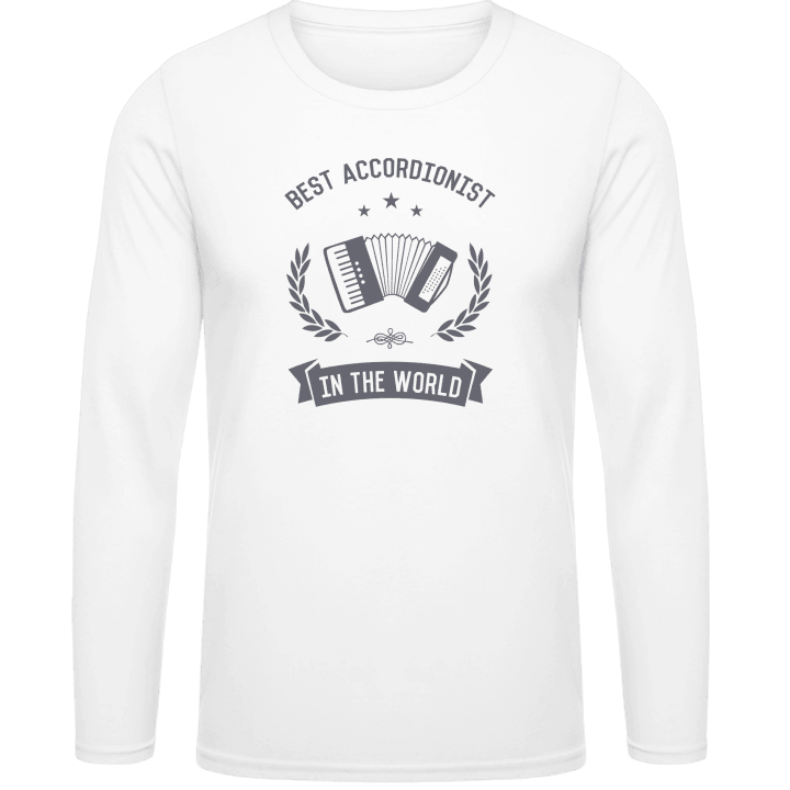 Best Accordionist In The World Shirt met lange mouwen contain pic