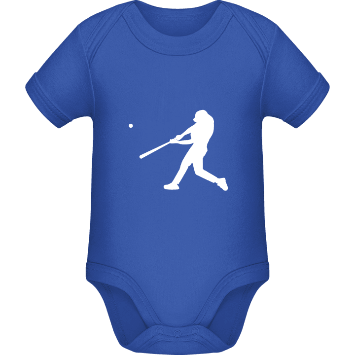 Baseball Player Silhouette Baby Romper contain pic