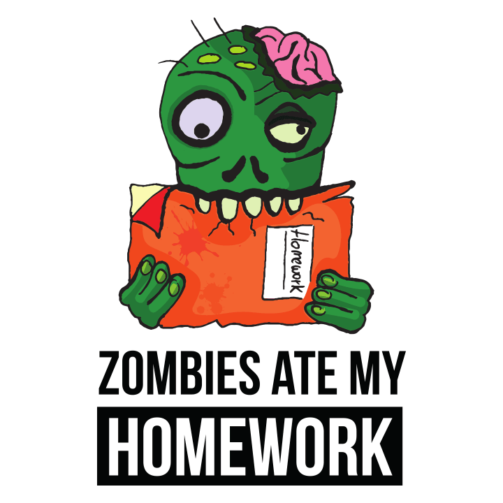 Zombies Ate My Homework Camicia donna a maniche lunghe 0 image