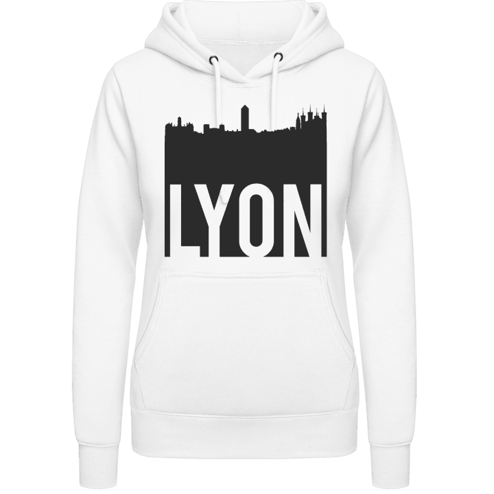 Lyon City Skyline Sweat à capuche pour femme contain pic