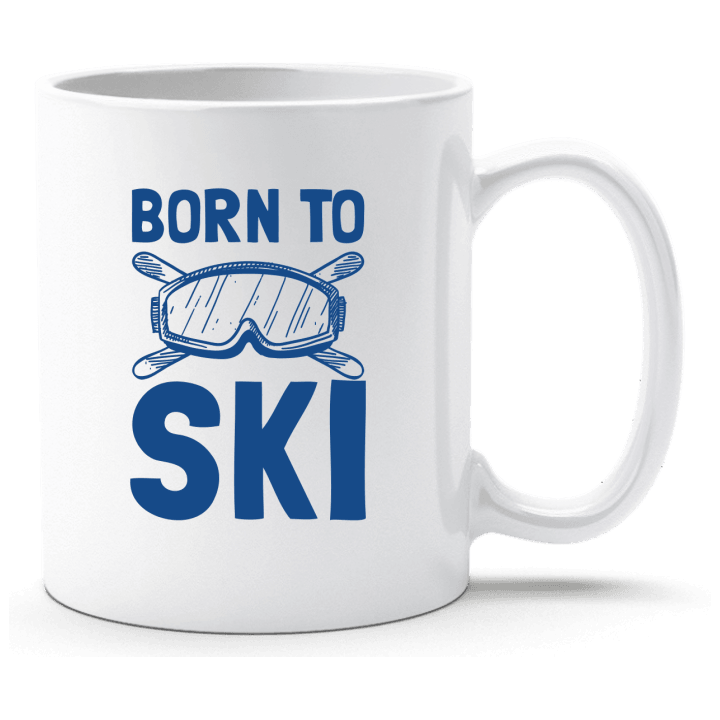Born To Ski Logo Taza contain pic