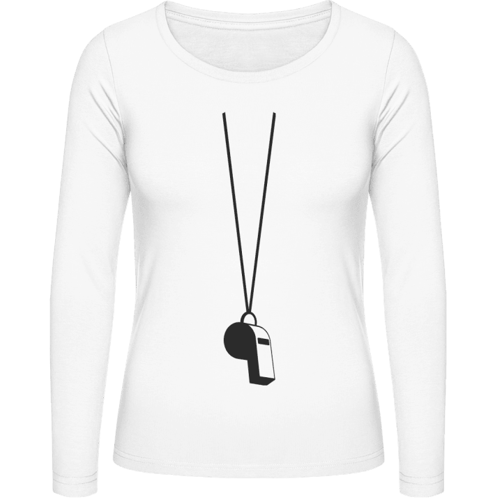 Whistle Silhouette Women long Sleeve Shirt contain pic