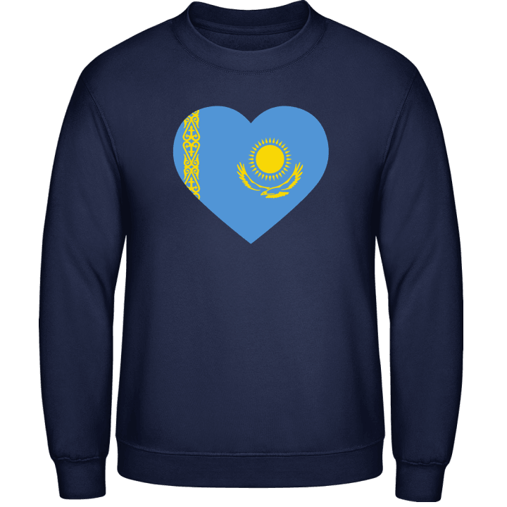 Kazakhstan Heart Flag Sweatshirt contain pic