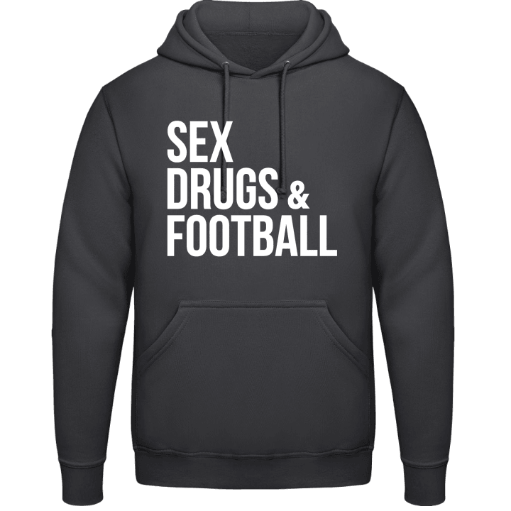 Sex Drugs and Football Felpa con cappuccio contain pic