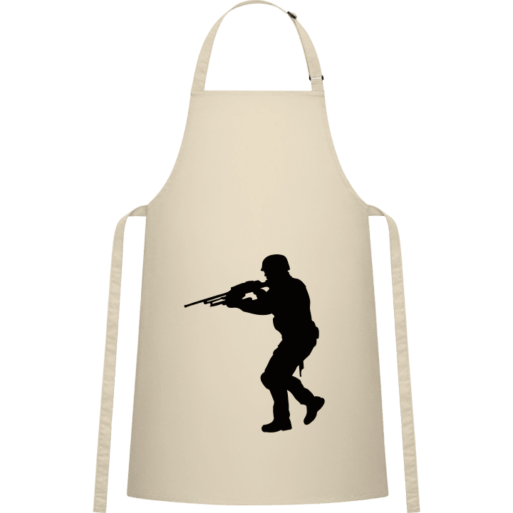 Soldier with Weapon Kitchen Apron contain pic