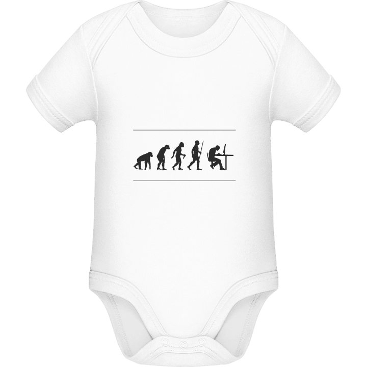 Funny Evolution Geek Baby romper kostym contain pic