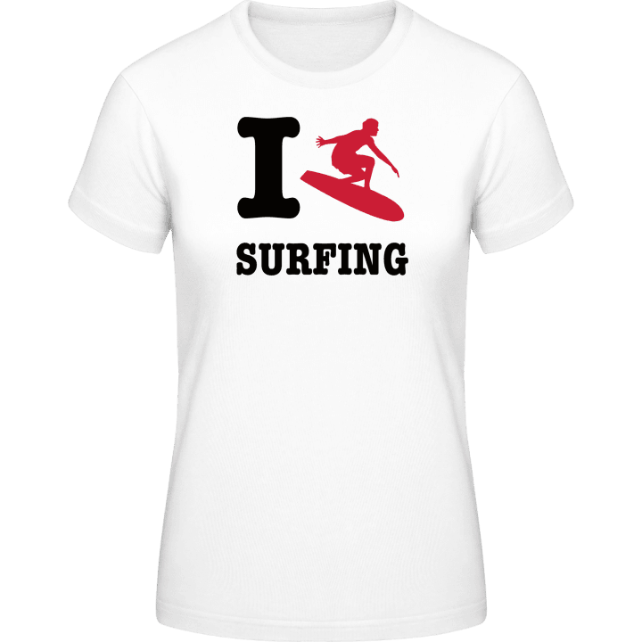 I Love Surfing T-shirt för kvinnor 0 image