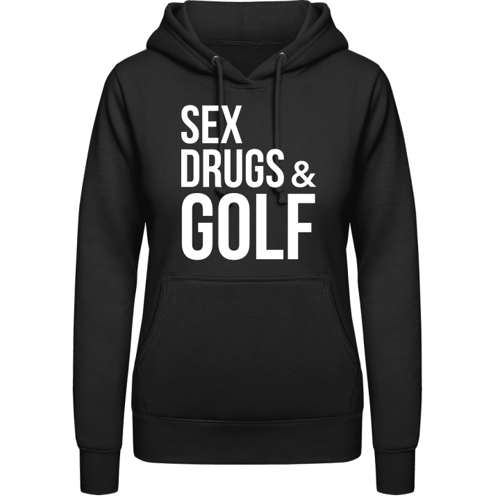 Sex Drugs And Golf Felpa con cappuccio da donna contain pic