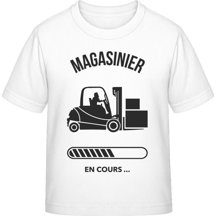 Magasinier en cours T-shirt för barn contain pic