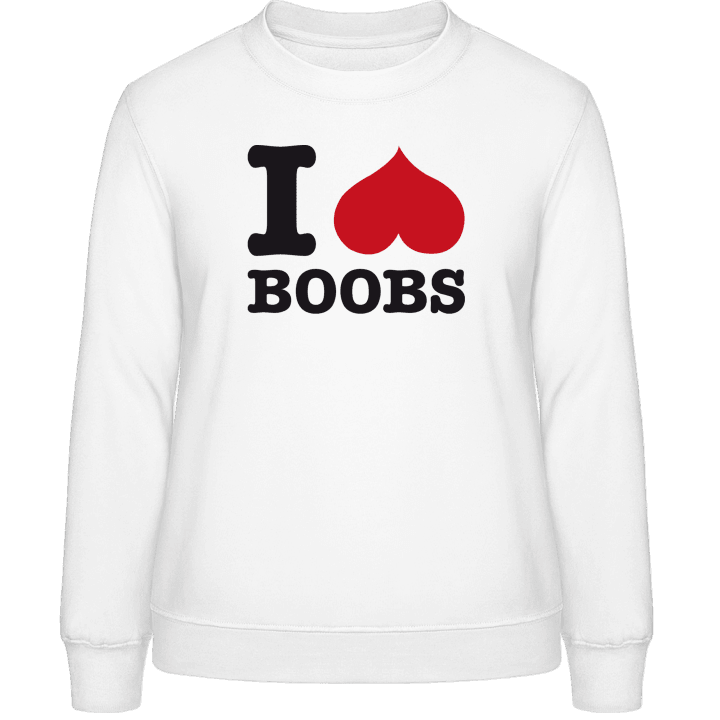 I Love Boobs Frauen Sweatshirt contain pic