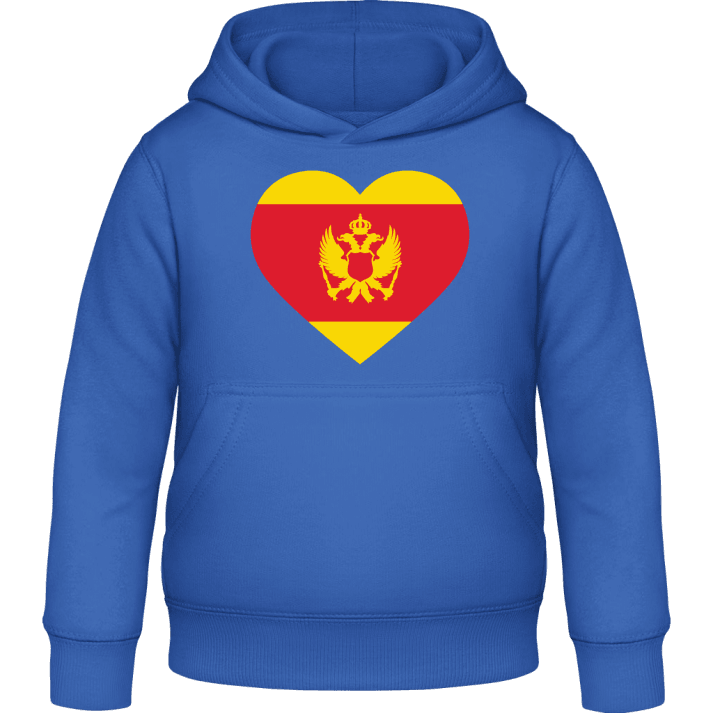 Montenegro Heart Flag Felpa con cappuccio per bambini contain pic