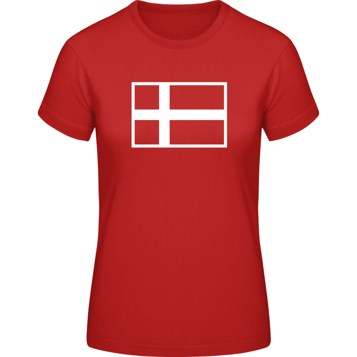 Danmark Flag T-skjorte for kvinner contain pic
