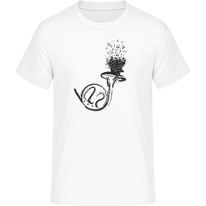 French Horn Illustration T-Shirt contain pic