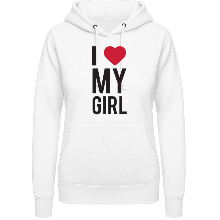 I Love My Girl Vrouwen Hoodie contain pic
