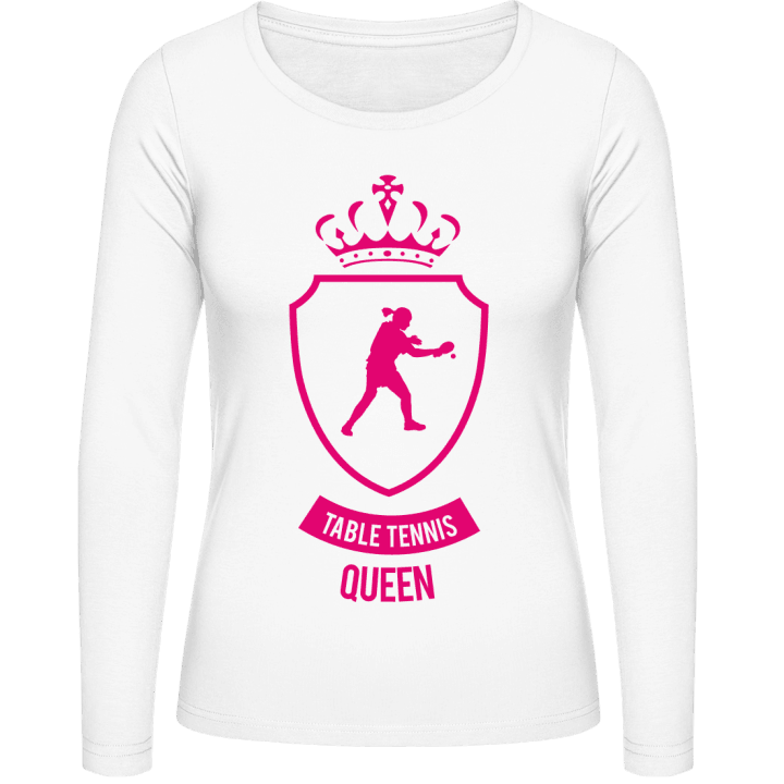 Table Tennis Queen Frauen Langarmshirt contain pic
