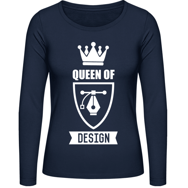 Queen Of Design Camisa de manga larga para mujer contain pic