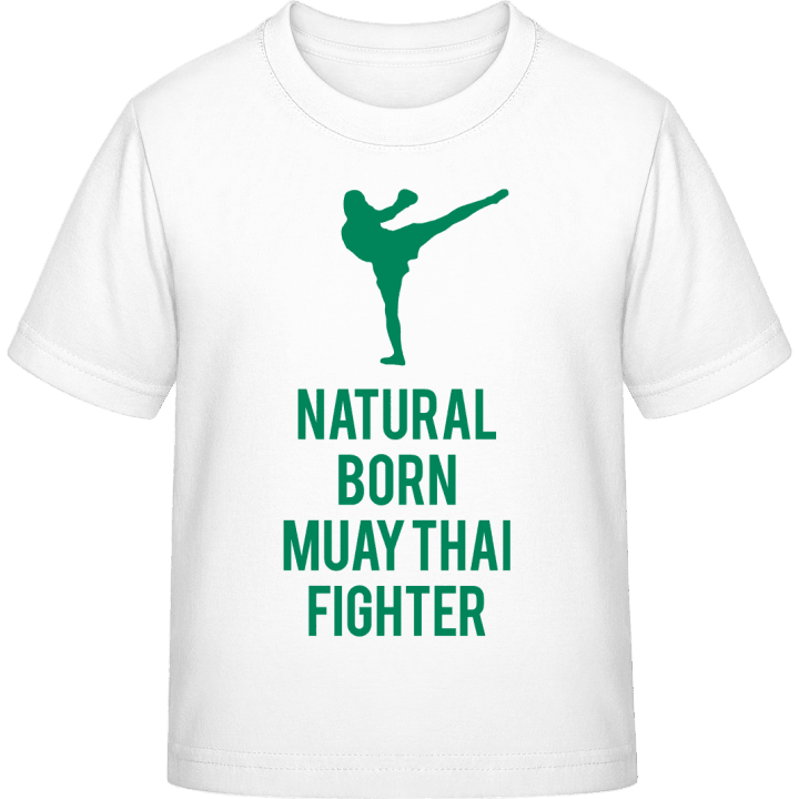 Natural Born Muay Thai Fighter T-skjorte for barn contain pic