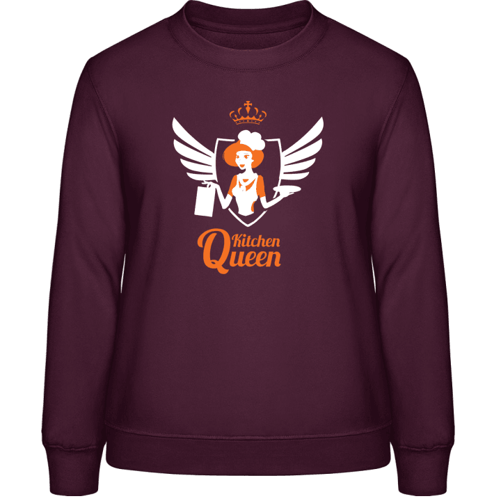 Kitchen Queen Winged Frauen Sweatshirt contain pic