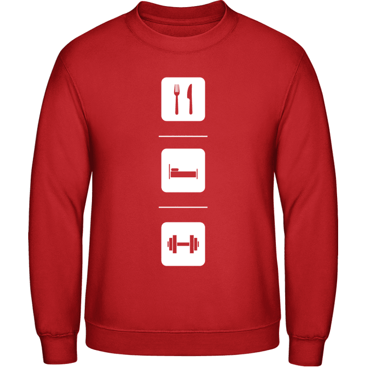 Eat Sleep Fitness Training Sweatshirt contain pic