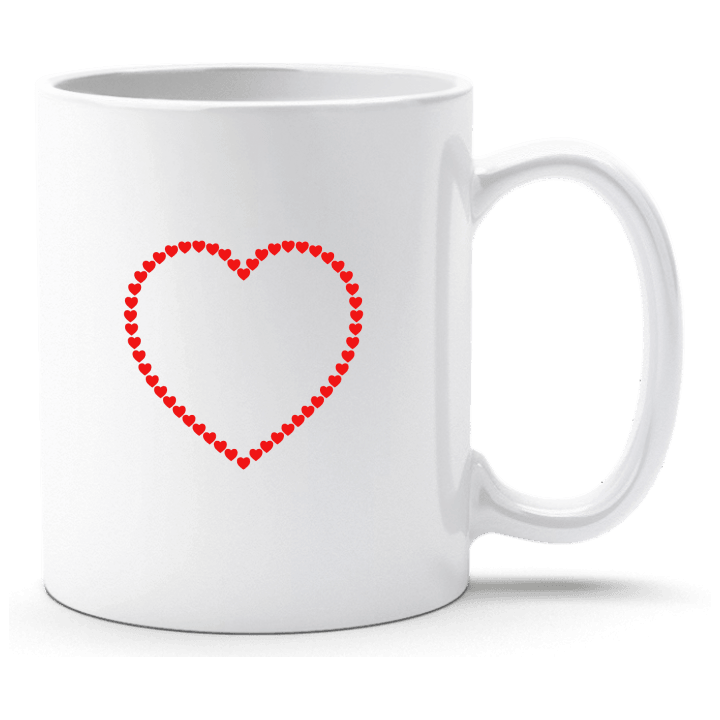 Hearts Outline Tasse contain pic