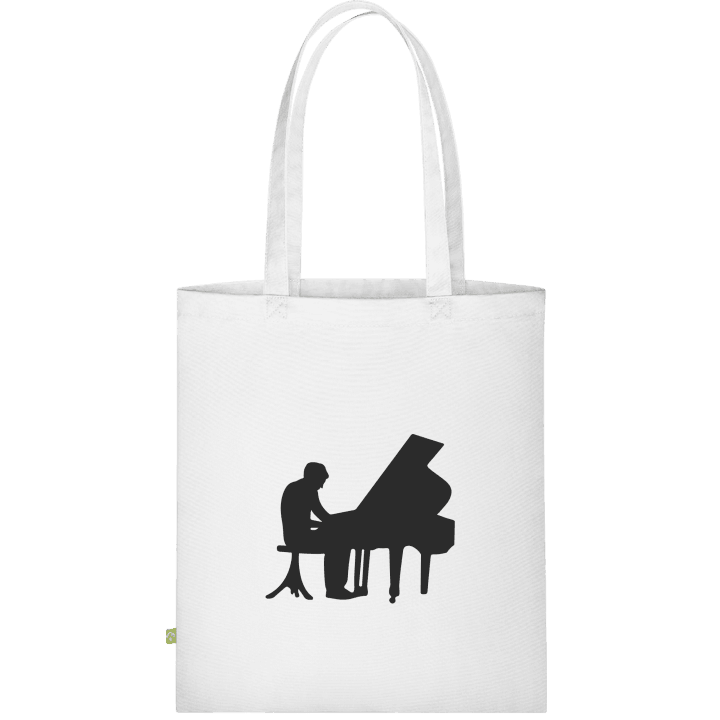 Pianist Silhouette Bolsa de tela contain pic