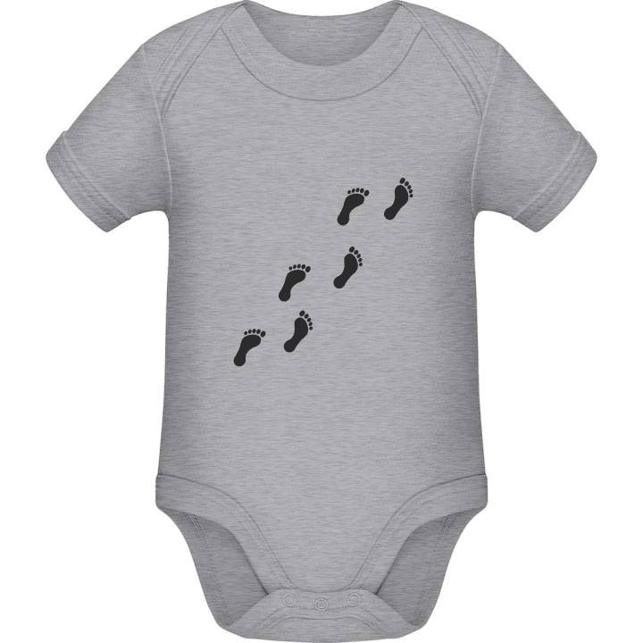 Foot Tracks Baby Romper contain pic