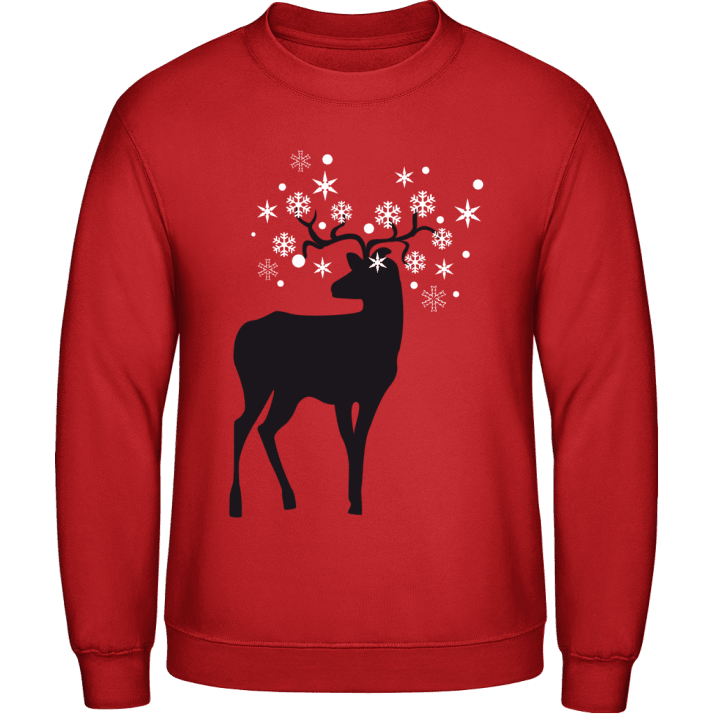 Deer Antlers Snowflake Sweatshirt 0 image