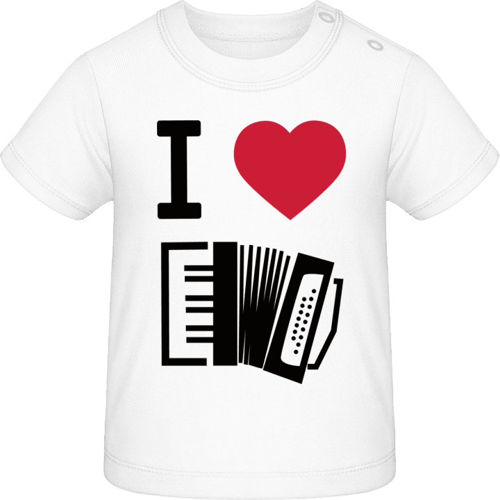 I Heart Accordion Music Baby T-Shirt contain pic