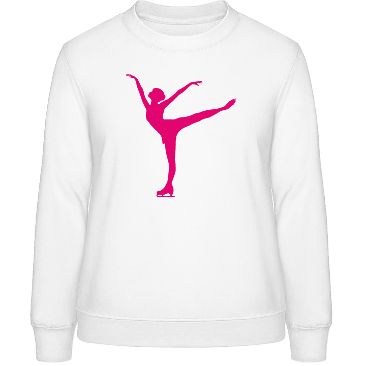 Ice Skater Silhouette Vrouwen Sweatshirt contain pic