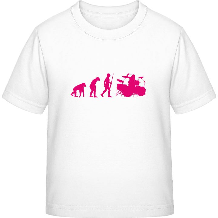 Drummer Girl Evolution Camiseta infantil contain pic