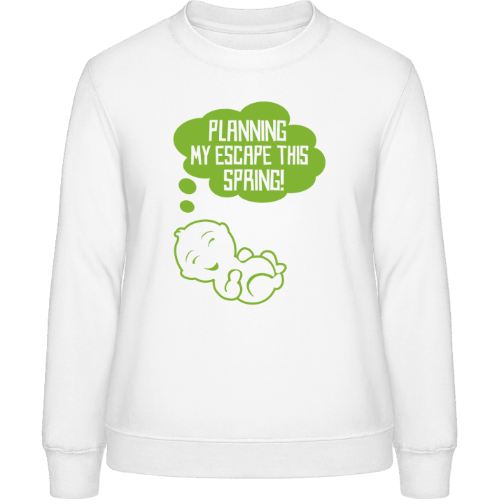 Baby Planning My Escape This Spring Sweatshirt för kvinnor 0 image