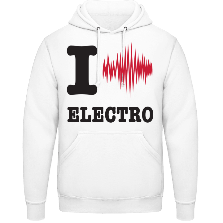 I Love Electro Felpa con cappuccio contain pic