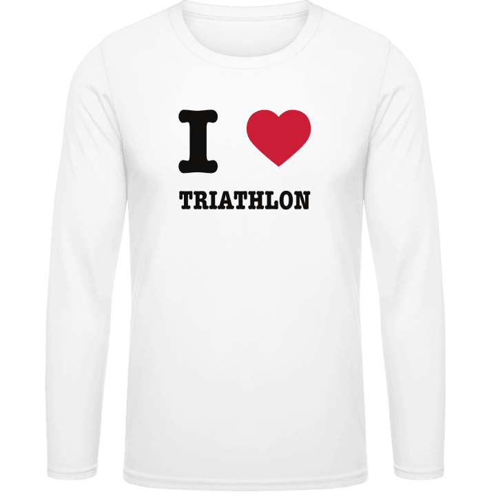 I Love Triathlon Langermet skjorte contain pic