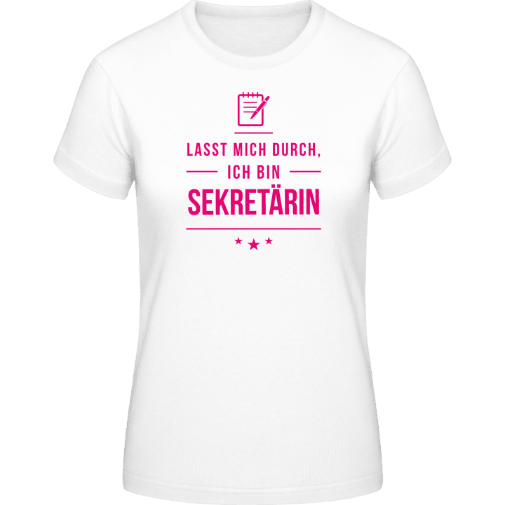 Lasst mich durch ich bin Sekretärin Vrouwen T-shirt 0 image