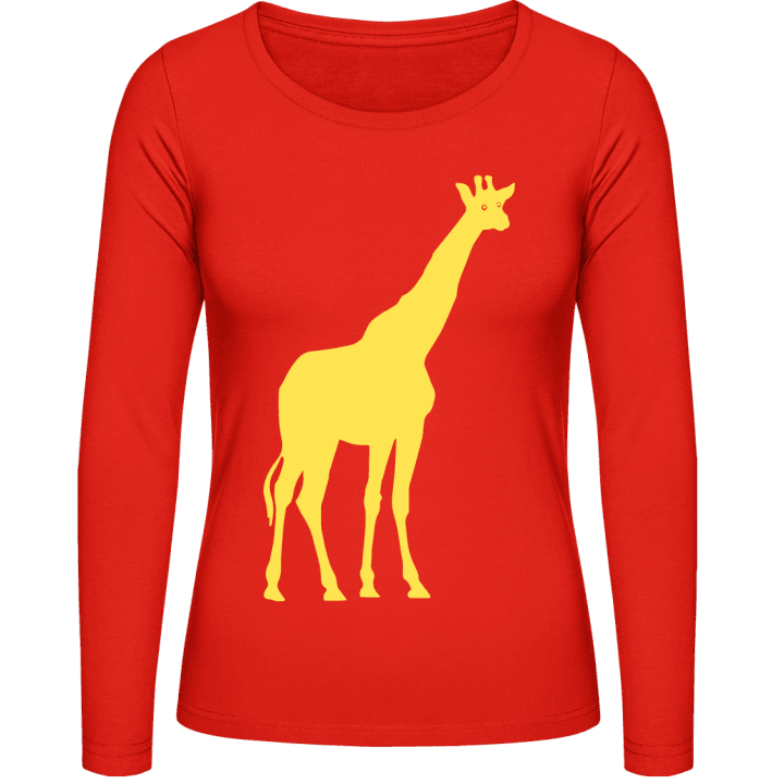 Giraffe Silhouette Camisa de manga larga para mujer 0 image