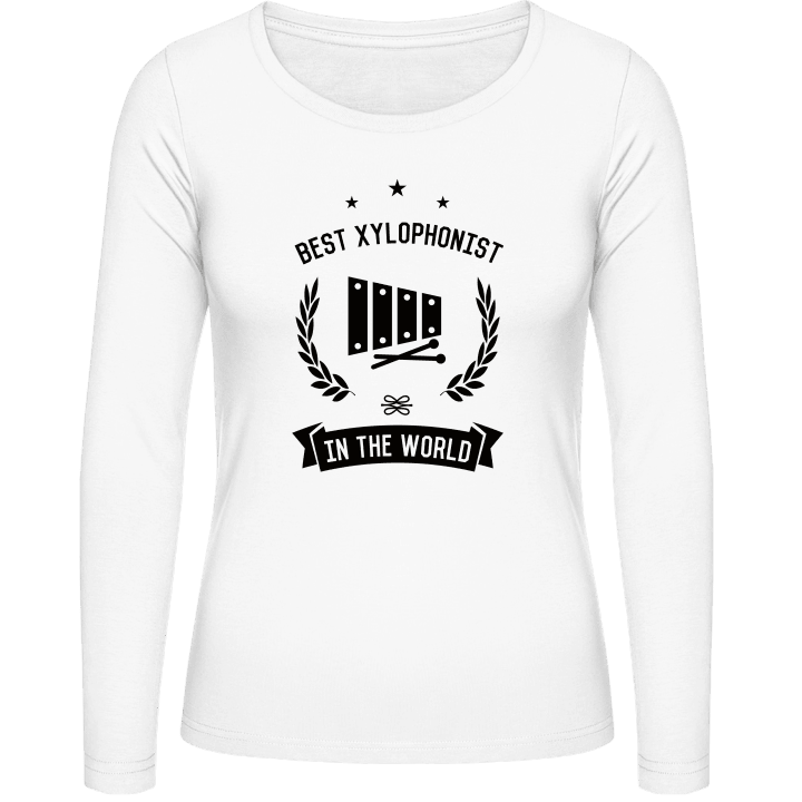 Best Xylophonist In The World Langermet skjorte for kvinner contain pic