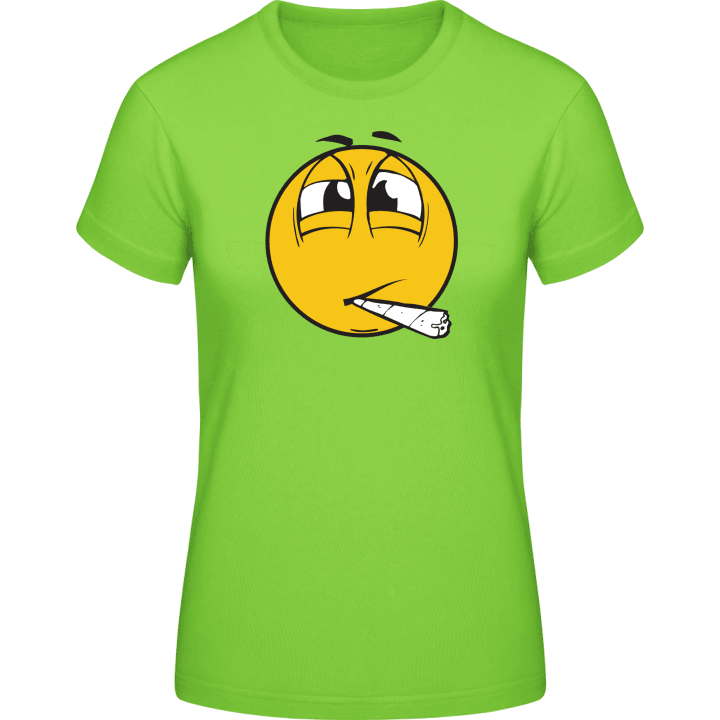 Stoned Smiley Face T-shirt för kvinnor contain pic