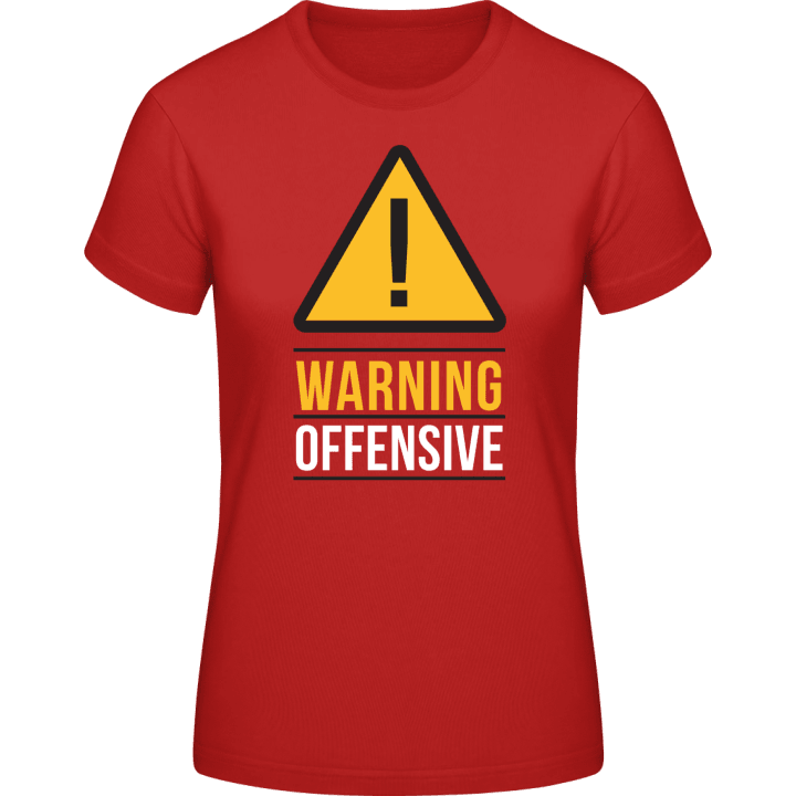 Warning Offensive T-shirt til kvinder 0 image