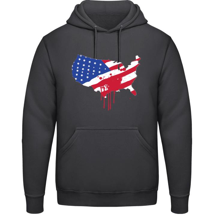 Bloody USA Map Hoodie contain pic