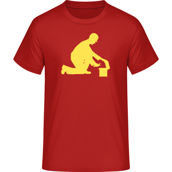 Mechanic And Tool Box Silhouette Camiseta 0 image