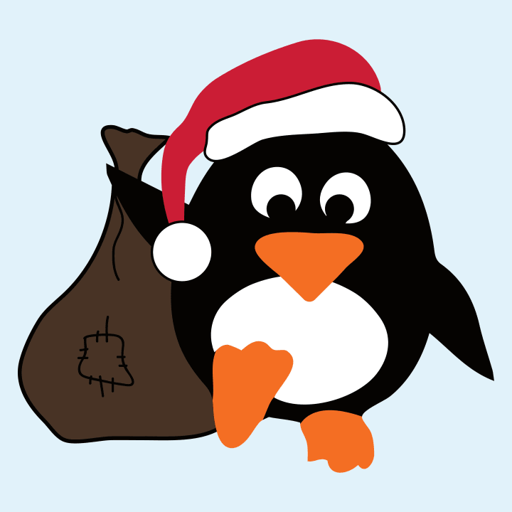 Penguin Santa Sweat à capuche pour enfants 0 image